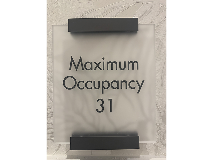 Maximum Occpancy Sign